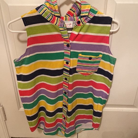 Rainbow Sleeveless Hoodie - Picture 2 of 4